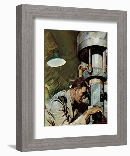 "Up Periscope!," April 22, 1944-Mead Schaeffer-Framed Giclee Print