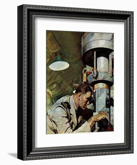 "Up Periscope!," April 22, 1944-Mead Schaeffer-Framed Giclee Print