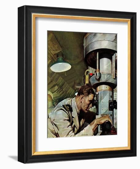 "Up Periscope!," April 22, 1944-Mead Schaeffer-Framed Giclee Print