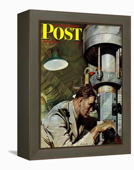 "Up Periscope!," Saturday Evening Post Cover, April 22, 1944-Mead Schaeffer-Framed Premier Image Canvas