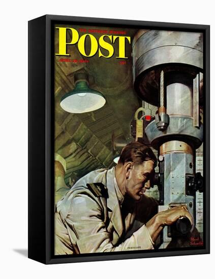 "Up Periscope!," Saturday Evening Post Cover, April 22, 1944-Mead Schaeffer-Framed Premier Image Canvas