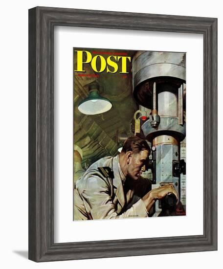 "Up Periscope!," Saturday Evening Post Cover, April 22, 1944-Mead Schaeffer-Framed Giclee Print