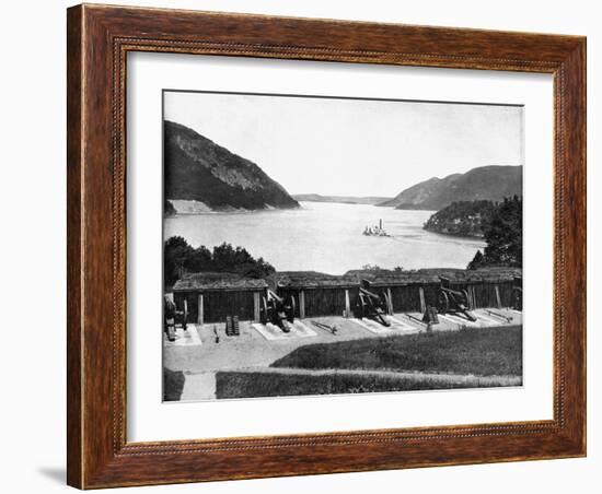 Up the Hudson River from West Point, New York, USA, 1893-John L Stoddard-Framed Giclee Print