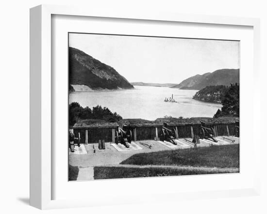 Up the Hudson River from West Point, New York, USA, 1893-John L Stoddard-Framed Giclee Print