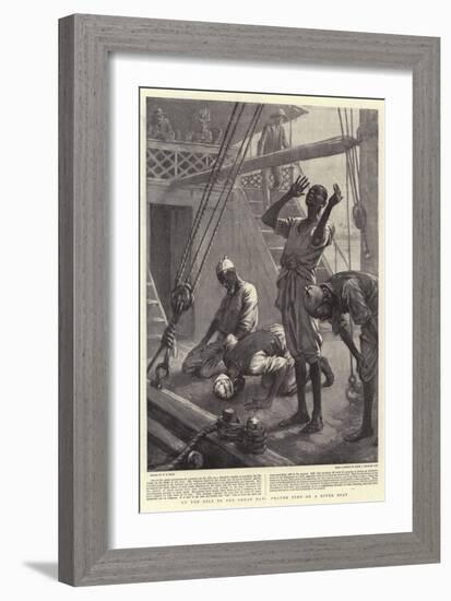 Up the Nile to the Great Dam, Prayer Time on a River Boat-William T. Maud-Framed Giclee Print