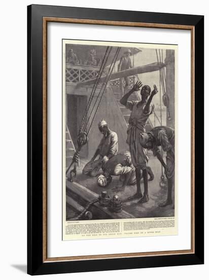 Up the Nile to the Great Dam, Prayer Time on a River Boat-William T. Maud-Framed Giclee Print