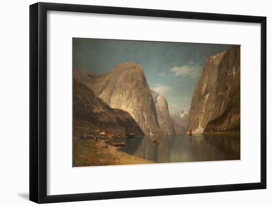 Up the Sogne Fjord, Near Gudangen, 1876-Adelsteen Normann-Framed Giclee Print