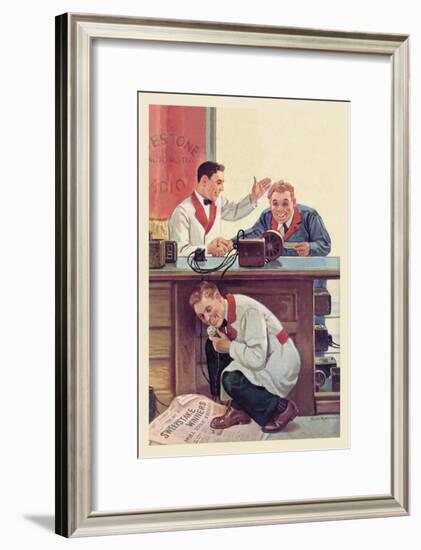 Up to the Minute News-null-Framed Art Print