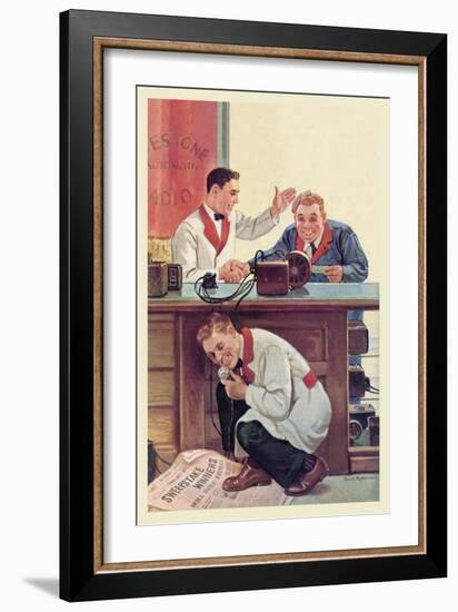 Up to the Minute News-null-Framed Art Print