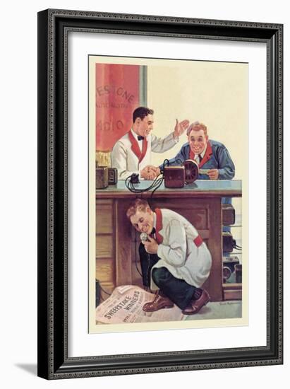 Up to the Minute News-null-Framed Art Print