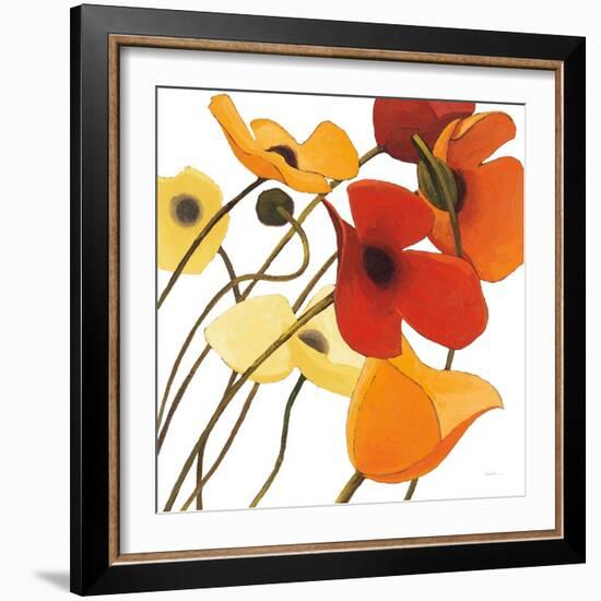 Up Two on White Yellow-Shirley Novak-Framed Art Print