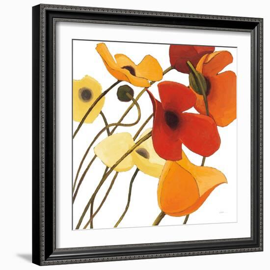 Up Two on White Yellow-Shirley Novak-Framed Art Print