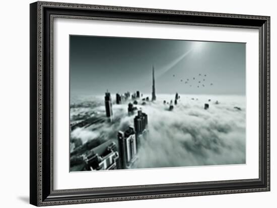 Up up and Above-Naufal-Framed Art Print