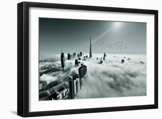 Up up and Above-Naufal-Framed Art Print