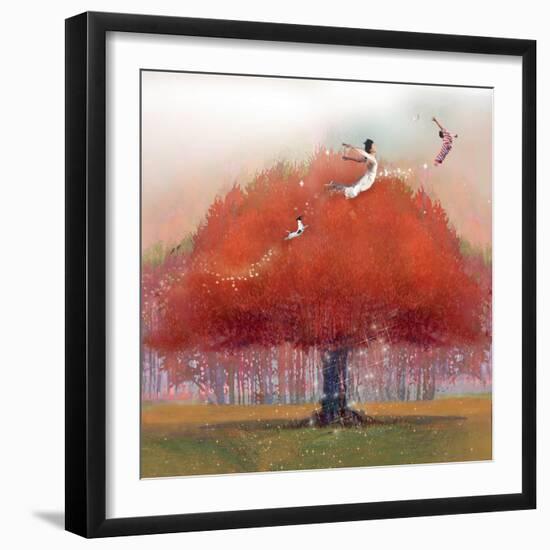 Up We Go-Nancy Tillman-Framed Premium Giclee Print