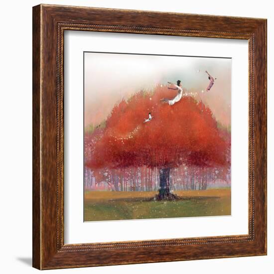 Up We Go-Nancy Tillman-Framed Art Print