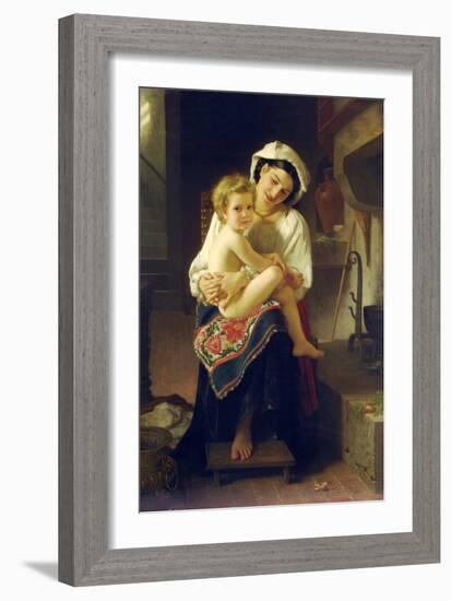 Up You Go-William Adolphe Bouguereau-Framed Art Print