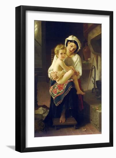 Up You Go-William Adolphe Bouguereau-Framed Art Print