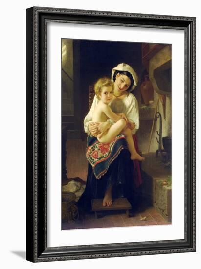 Up You Go-William Adolphe Bouguereau-Framed Art Print