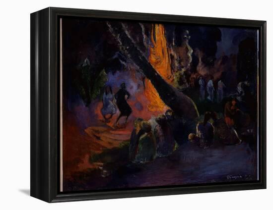Upa Upa (The Fire Dance) 1891-Paul Gauguin-Framed Premier Image Canvas
