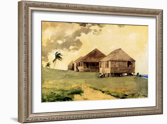 Upcoming Tornado, Bahamas, 1885-Winslow Homer-Framed Giclee Print