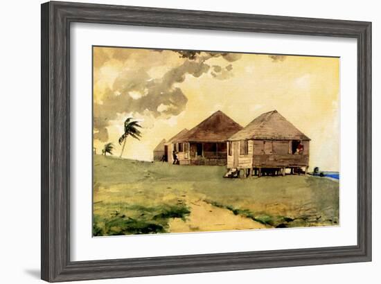 Upcoming Tornado, Bahamas, 1885-Winslow Homer-Framed Giclee Print
