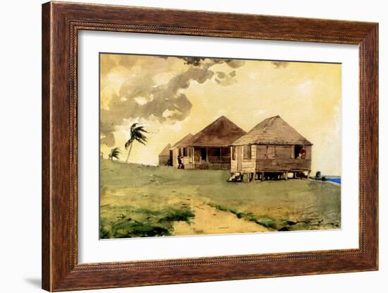 Upcoming Tornado, Bahamas, 1885-Winslow Homer-Framed Giclee Print