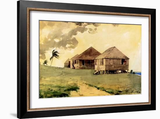 Upcoming Tornado, Bahamas, 1885-Winslow Homer-Framed Giclee Print