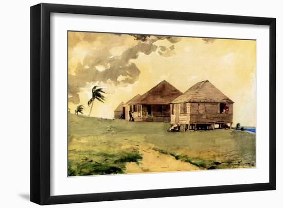 Upcoming Tornado, Bahamas, 1885-Winslow Homer-Framed Giclee Print