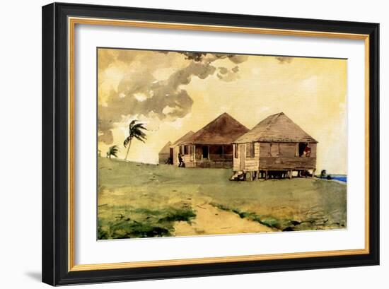 Upcoming Tornado, Bahamas, 1885-Winslow Homer-Framed Giclee Print