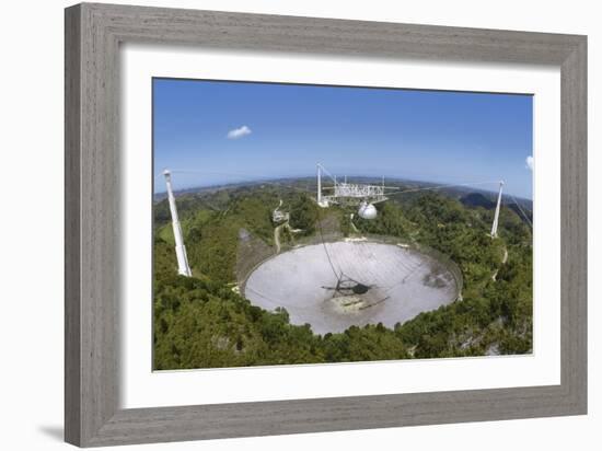 Upgraded Arecibo Radio Telescope with Subreflector-David Parker-Framed Photographic Print