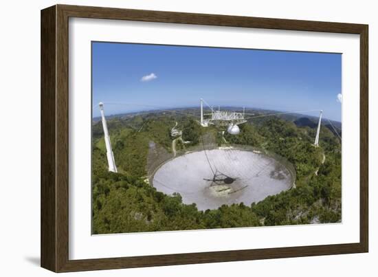 Upgraded Arecibo Radio Telescope with Subreflector-David Parker-Framed Photographic Print