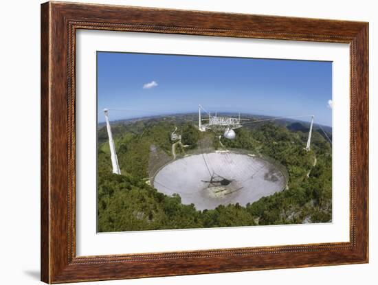 Upgraded Arecibo Radio Telescope with Subreflector-David Parker-Framed Photographic Print