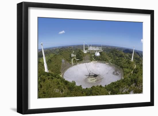 Upgraded Arecibo Radio Telescope with Subreflector-David Parker-Framed Photographic Print