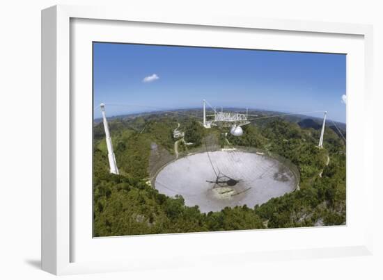 Upgraded Arecibo Radio Telescope with Subreflector-David Parker-Framed Photographic Print