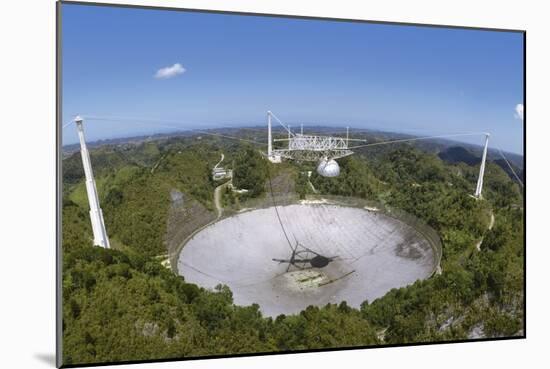 Upgraded Arecibo Radio Telescope with Subreflector-David Parker-Mounted Photographic Print