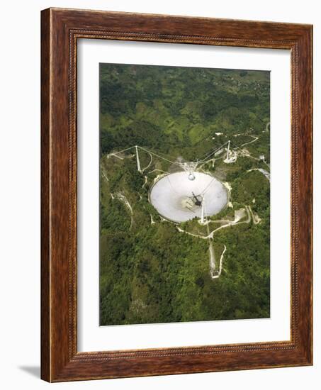 Upgraded Arecibo Radio Telescope with Subreflector-David Parker-Framed Photographic Print