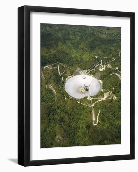 Upgraded Arecibo Radio Telescope with Subreflector-David Parker-Framed Photographic Print