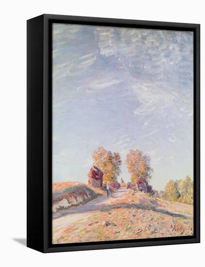 Uphill Road in Sunshine, 1891-Alfred Sisley-Framed Premier Image Canvas