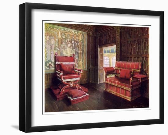 Upholstered Chair and Couch with Adjustable Ends, 1910-Edwin Foley-Framed Giclee Print