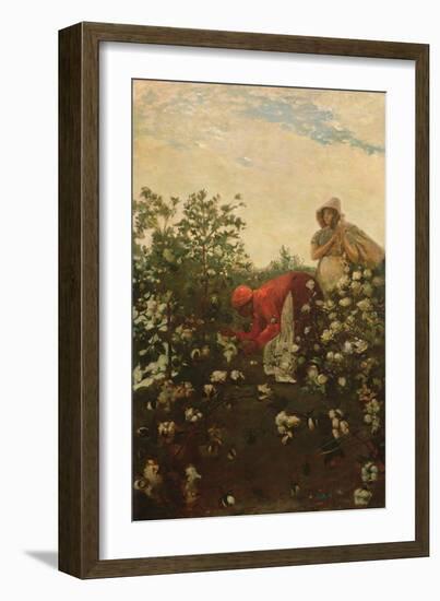 Upland Cotton, 1875 (Oil on Canvas)-Winslow Homer-Framed Giclee Print