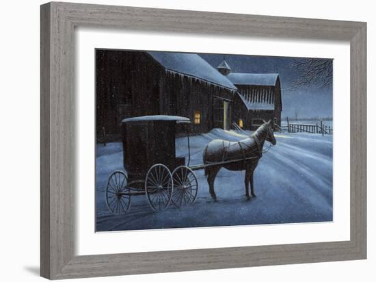 Upon a Winter Night-John Morrow-Framed Giclee Print