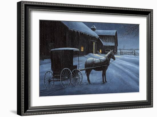 Upon a Winter Night-John Morrow-Framed Giclee Print