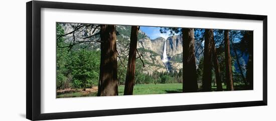 Upper and Lower Yosemite Falls in Spring, California-null-Framed Photographic Print