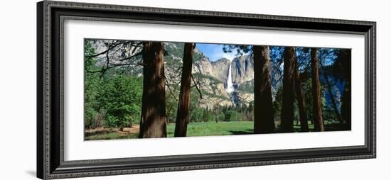 Upper and Lower Yosemite Falls in Spring, California-null-Framed Photographic Print