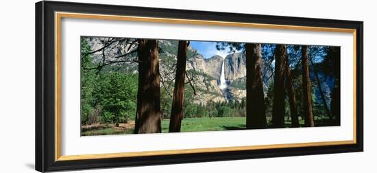 Upper and Lower Yosemite Falls in Spring, California-null-Framed Photographic Print