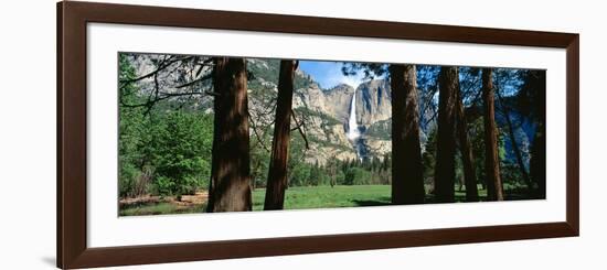 Upper and Lower Yosemite Falls in Spring, California-null-Framed Photographic Print