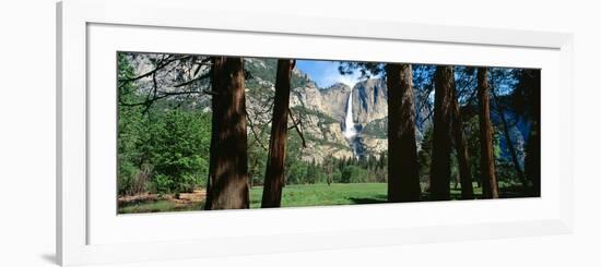 Upper and Lower Yosemite Falls in Spring, California-null-Framed Photographic Print