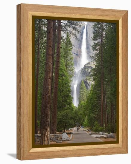 Upper and Lower Yosemite Falls. Yosemite National Park, CA-Jamie & Judy Wild-Framed Premier Image Canvas