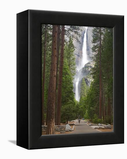 Upper and Lower Yosemite Falls. Yosemite National Park, CA-Jamie & Judy Wild-Framed Premier Image Canvas